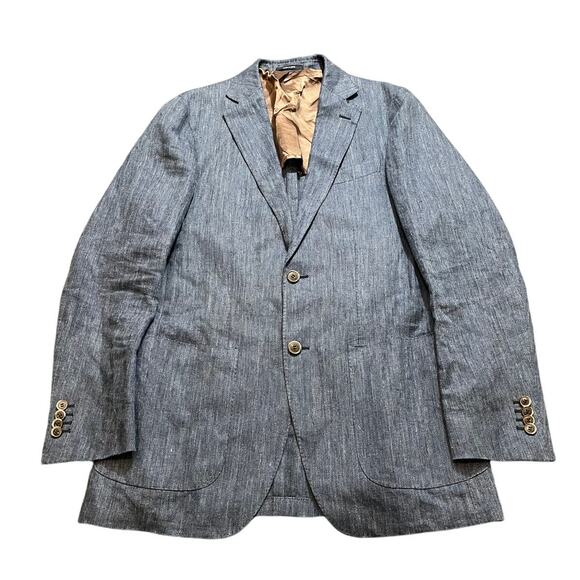 Suitsupply Baird Mcnutt Irish Linen Sport Coat Blazer 96 US Med Havana‎ Relaxed - Picture 1 of 11